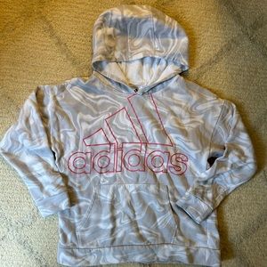 Adidas Gray Marble girls hoodie